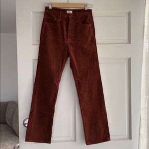 MOTHER Tomcat Ankle Corduroy Pants